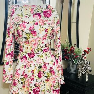 Floral Long Sleeve Dress